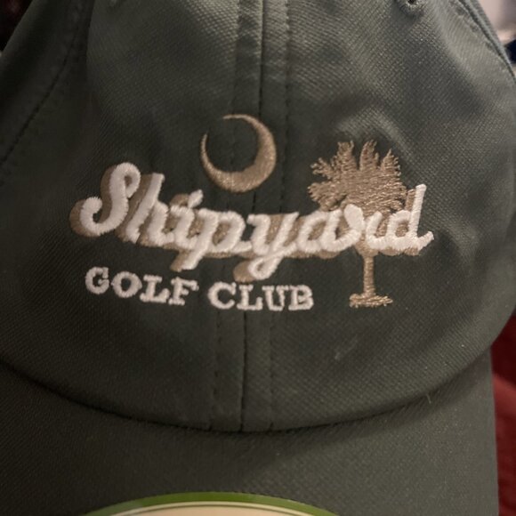 NWT Green SHIPYARD GOLF CLUB BASEBALL Golf‎ CAP HILTON HEAD ISLAND Hook & Loop - Picture 6 of 10